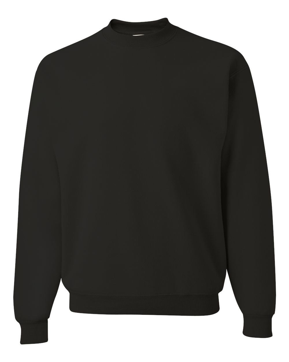 Unisex Super Sweats NuBlend® Crewneck Sweatshirt - Front - B21235503 - Black