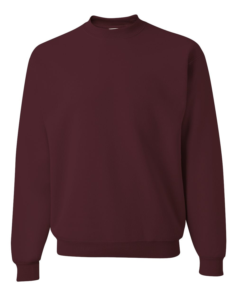 Unisex Super Sweats NuBlend® Crewneck Sweatshirt - Front - B21235533 - Maroon