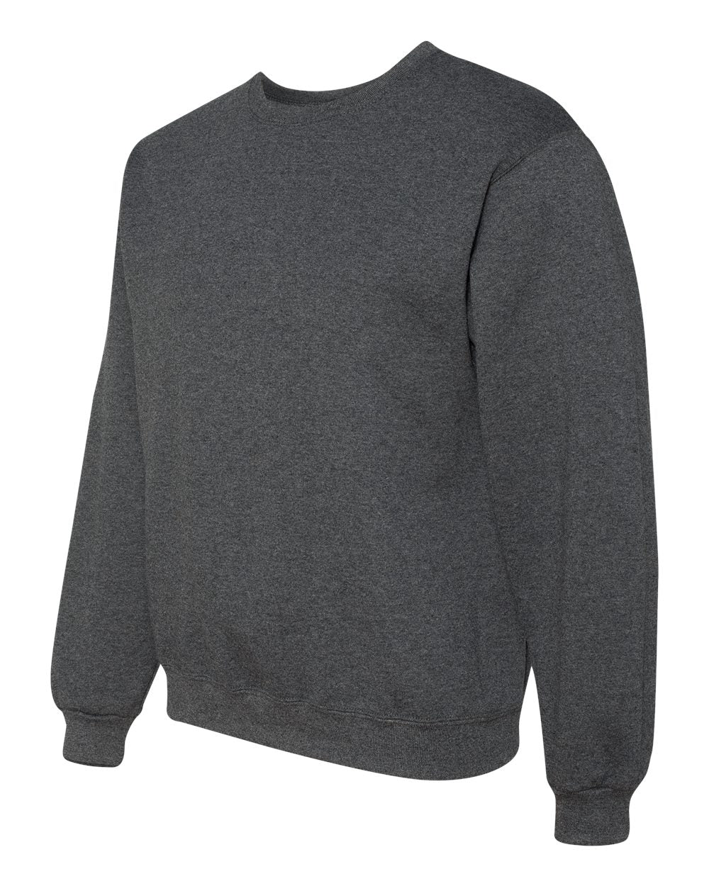 Unisex Super Sweats NuBlend® Crewneck Sweatshirt - Side - B21235513 - Black Heather