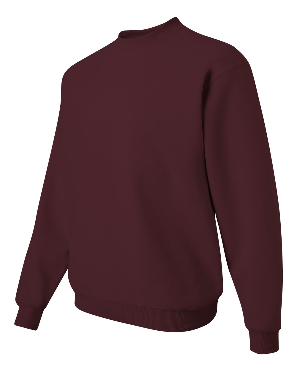 Unisex Super Sweats NuBlend® Crewneck Sweatshirt - Side - B21235533 - Maroon