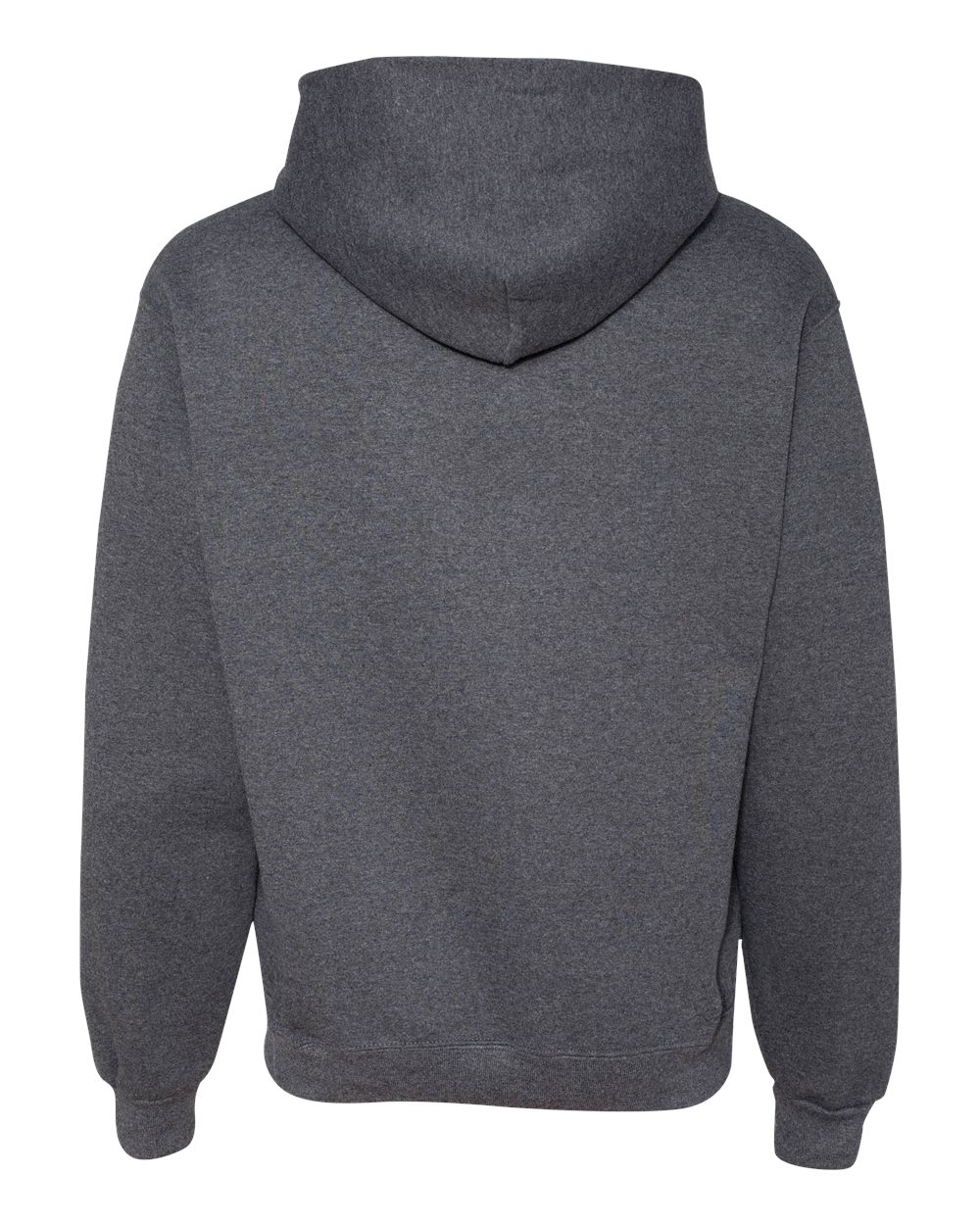 Unisex Super Sweats NuBlend® Hooded Sweatshirt - Back - B22835513 - Black Heather