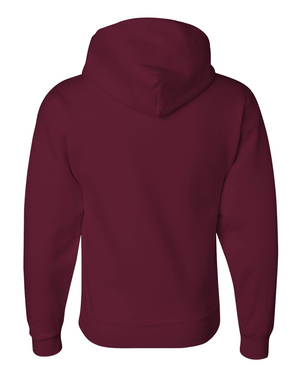 Unisex Super Sweats NuBlend® Hooded Sweatshirt - Back - B22835533 - Maroon