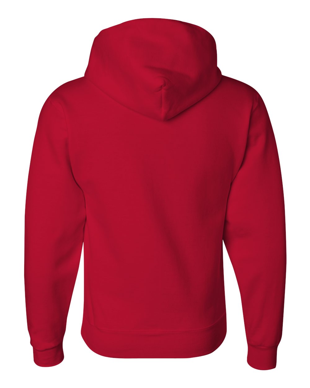 Unisex Super Sweats NuBlend® Hooded Sweatshirt - Back - B22835703 - True Red
