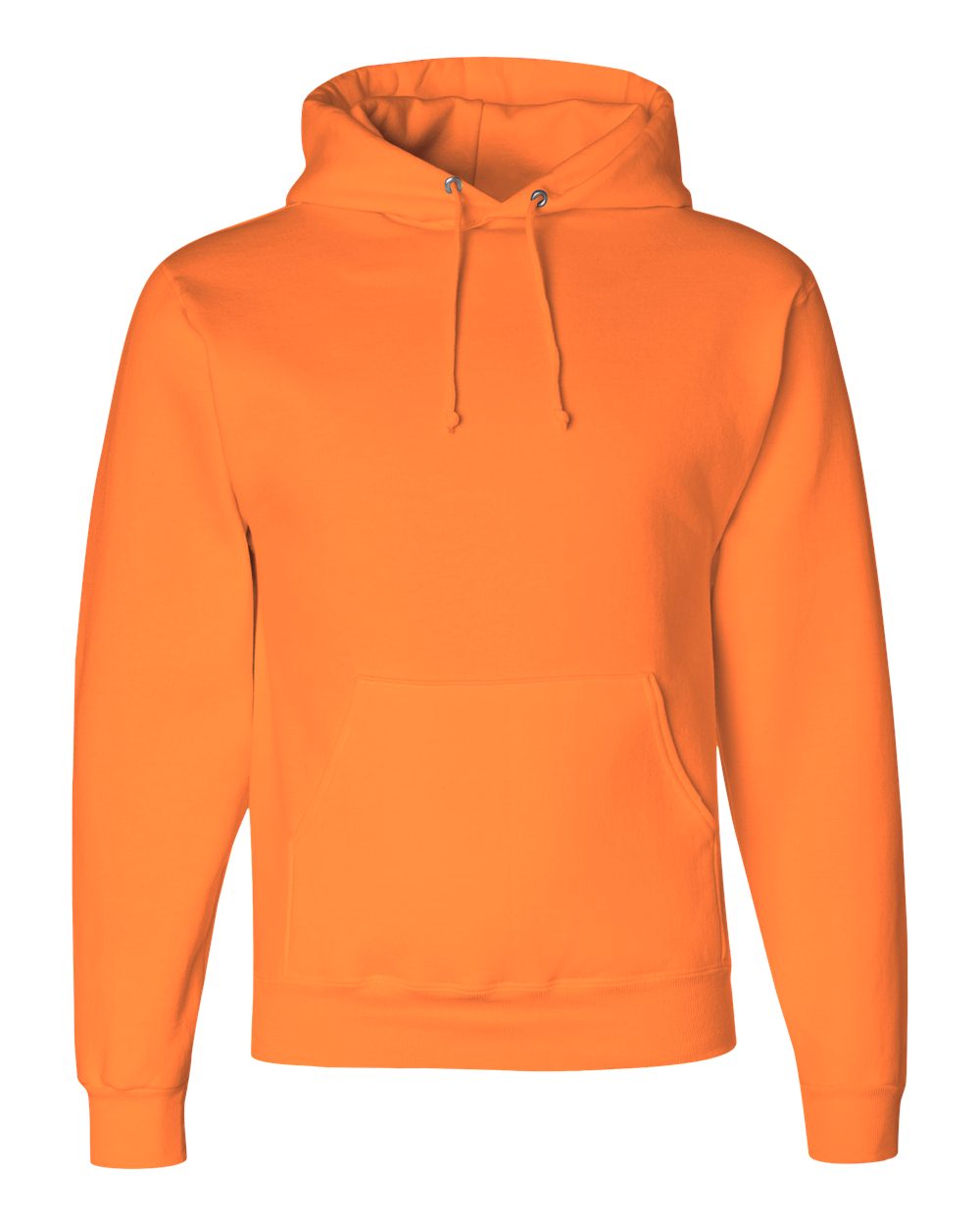 Unisex Super Sweats NuBlend® Hooded Sweatshirt - Front - B22835333 - Safety Orange