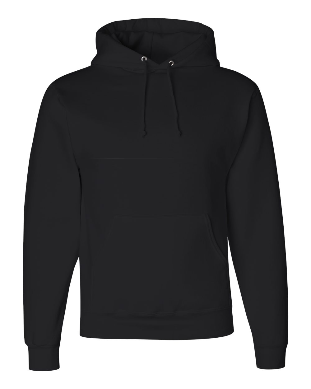 Unisex Super Sweats NuBlend® Hooded Sweatshirt - Front - B22835503 - Black