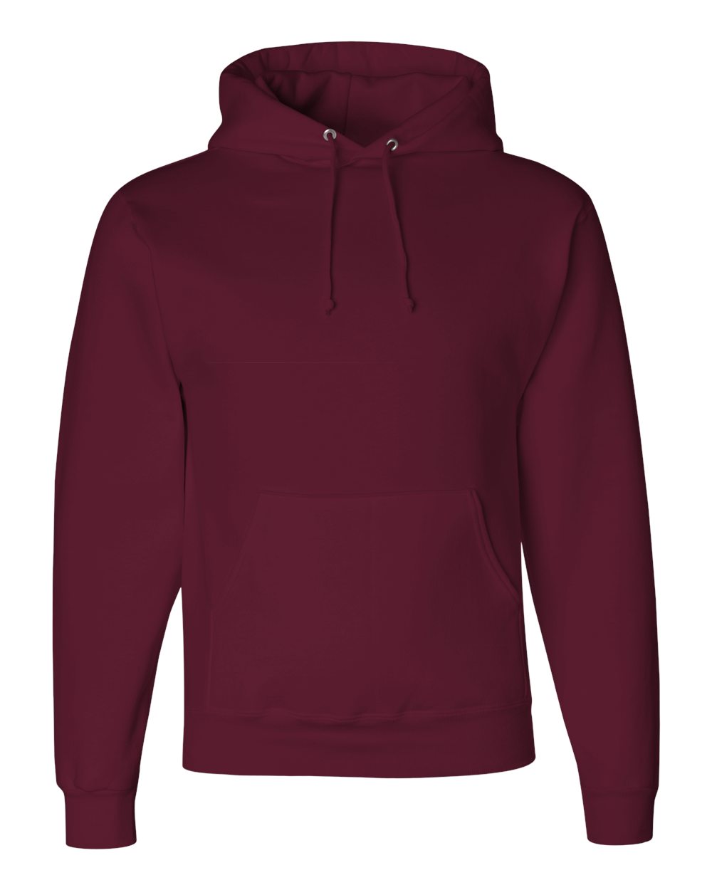 Unisex Super Sweats NuBlend® Hooded Sweatshirt - Front - B22835533 - Maroon