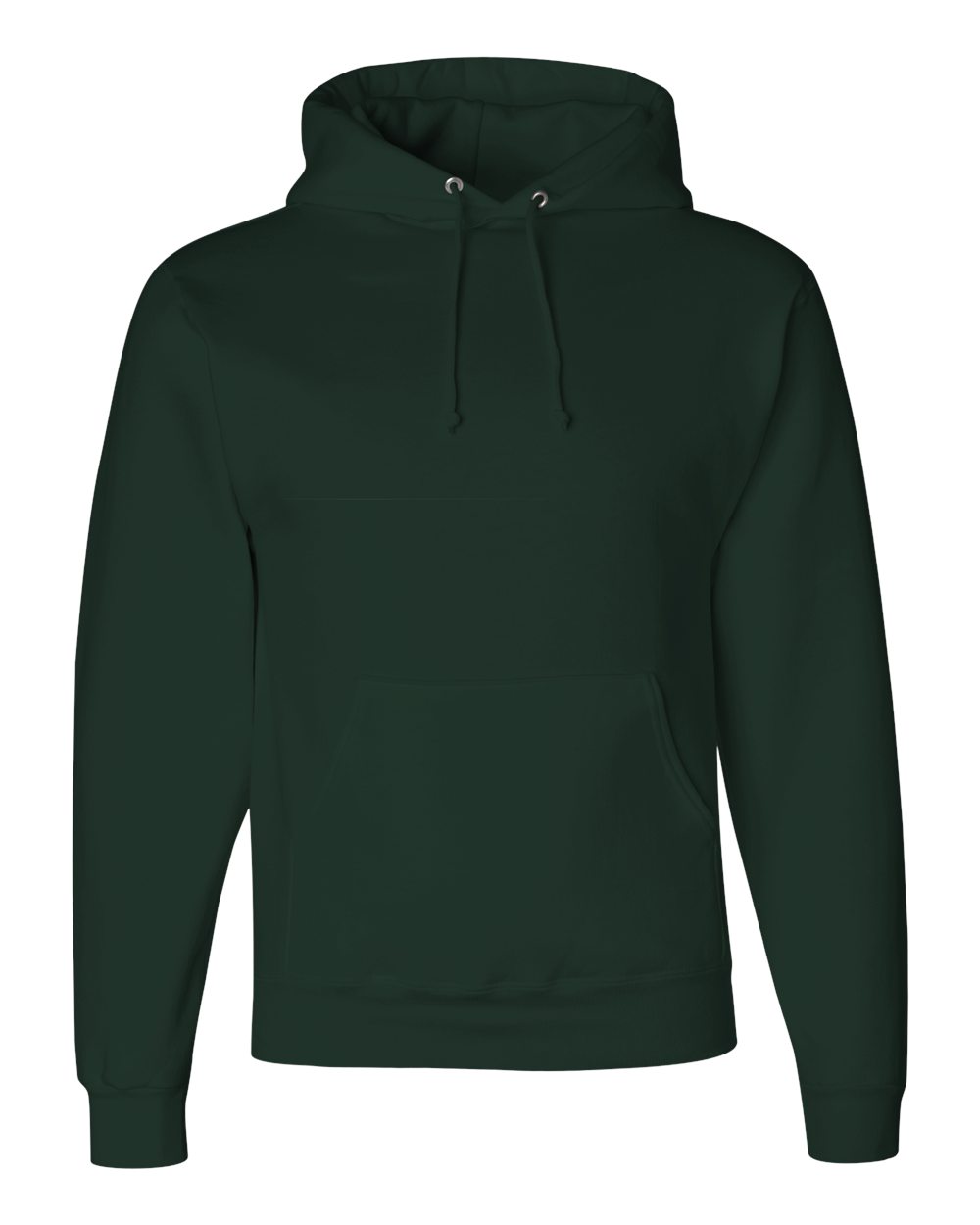 Unisex Super Sweats NuBlend® Hooded Sweatshirt - Front - B22835543 - Forest Green