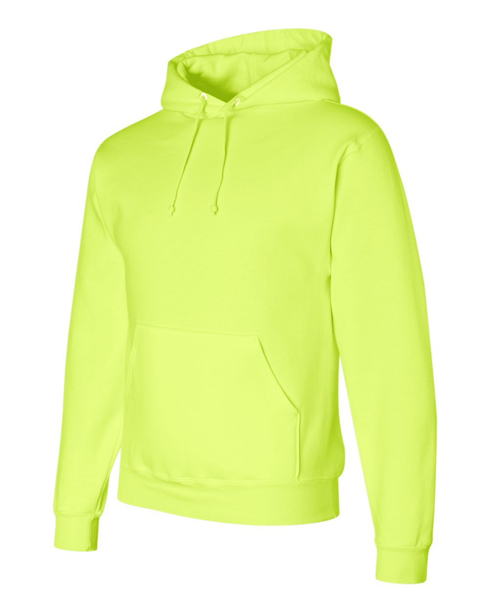 Unisex Super Sweats NuBlend® Hooded Sweatshirt - Side - B22835163 - Safety Green