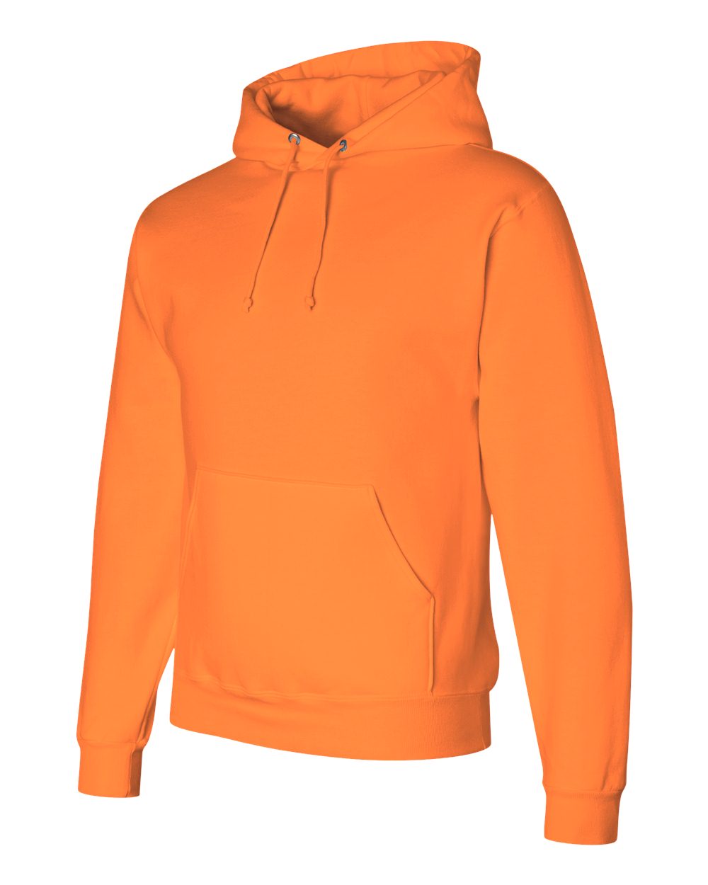 Unisex Super Sweats NuBlend® Hooded Sweatshirt - Side - B22835333 - Safety Orange