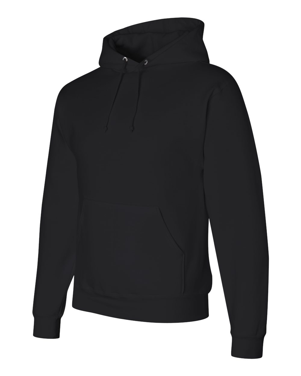 Unisex Super Sweats NuBlend® Hooded Sweatshirt - Side - B22835503 - Black