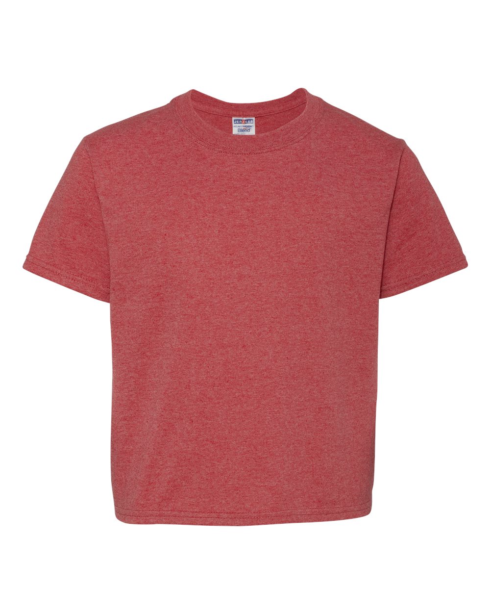 Youth Dri-Power® 50/50 T-Shirt - Front - B30535712 - Vintage Heather Red