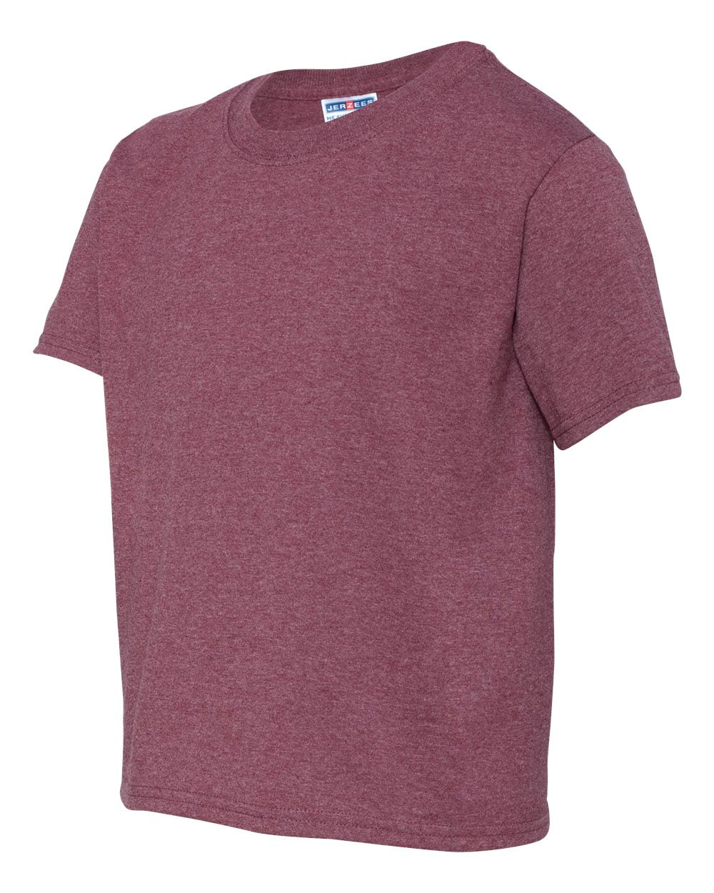 Youth Dri-Power® 50/50 T-Shirt - Side - B30535272 - Vintage Heather Maroon