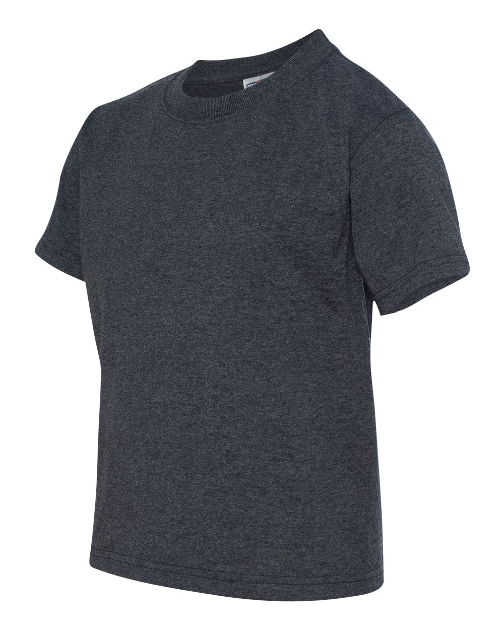 Youth Dri-Power® 50/50 T-Shirt - Side - B30535632 - Vintage Heather Navy