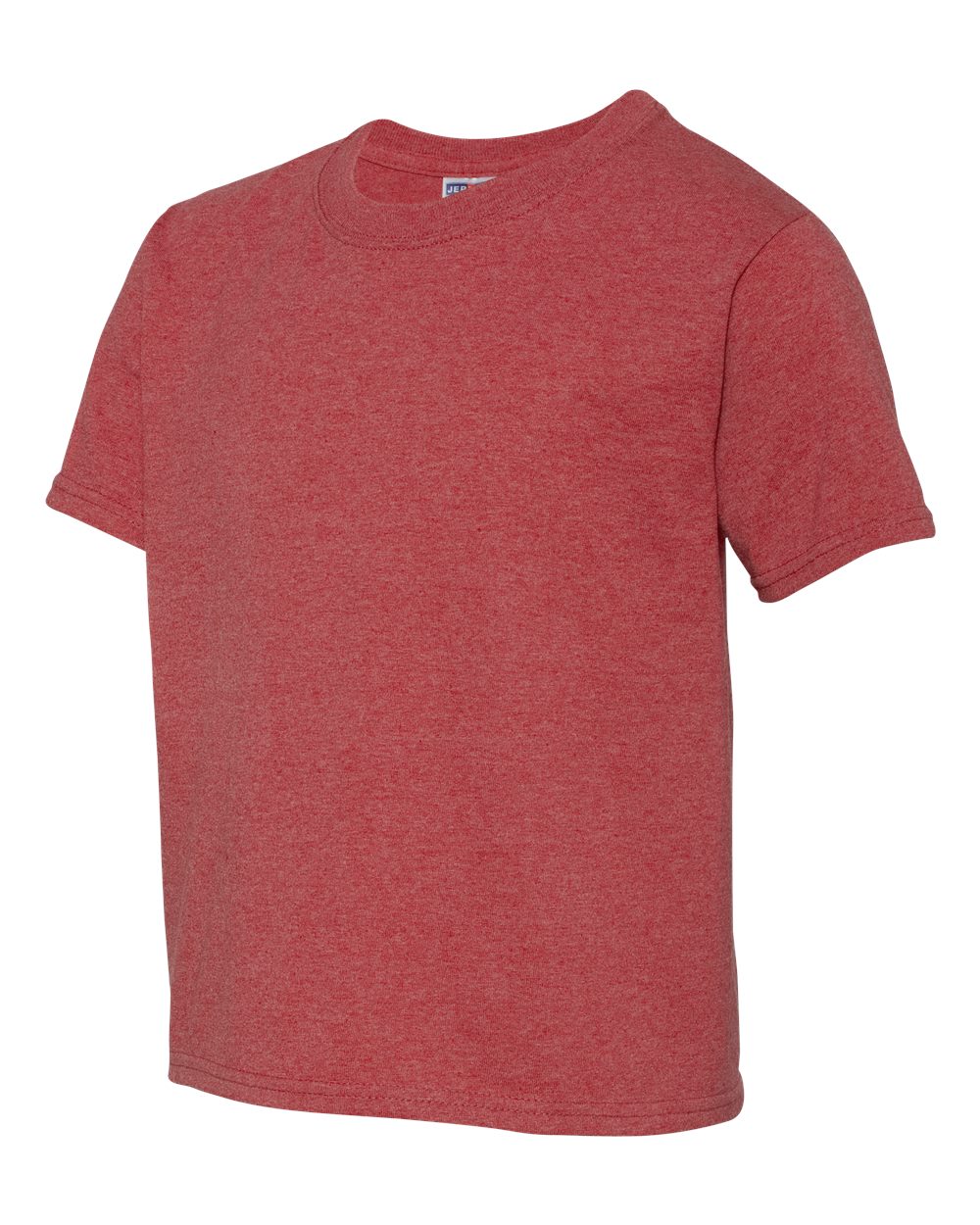 Youth Dri-Power® 50/50 T-Shirt - Side - B30535712 - Vintage Heather Red
