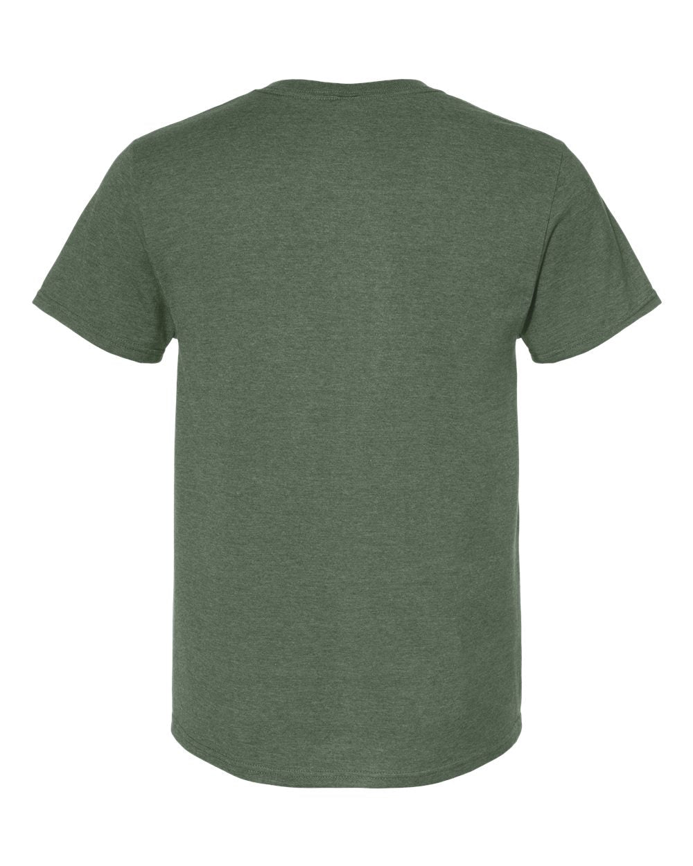 Premium Blend Ring-Spun T-Shirt - Back - B52035143 - Military Green Heather