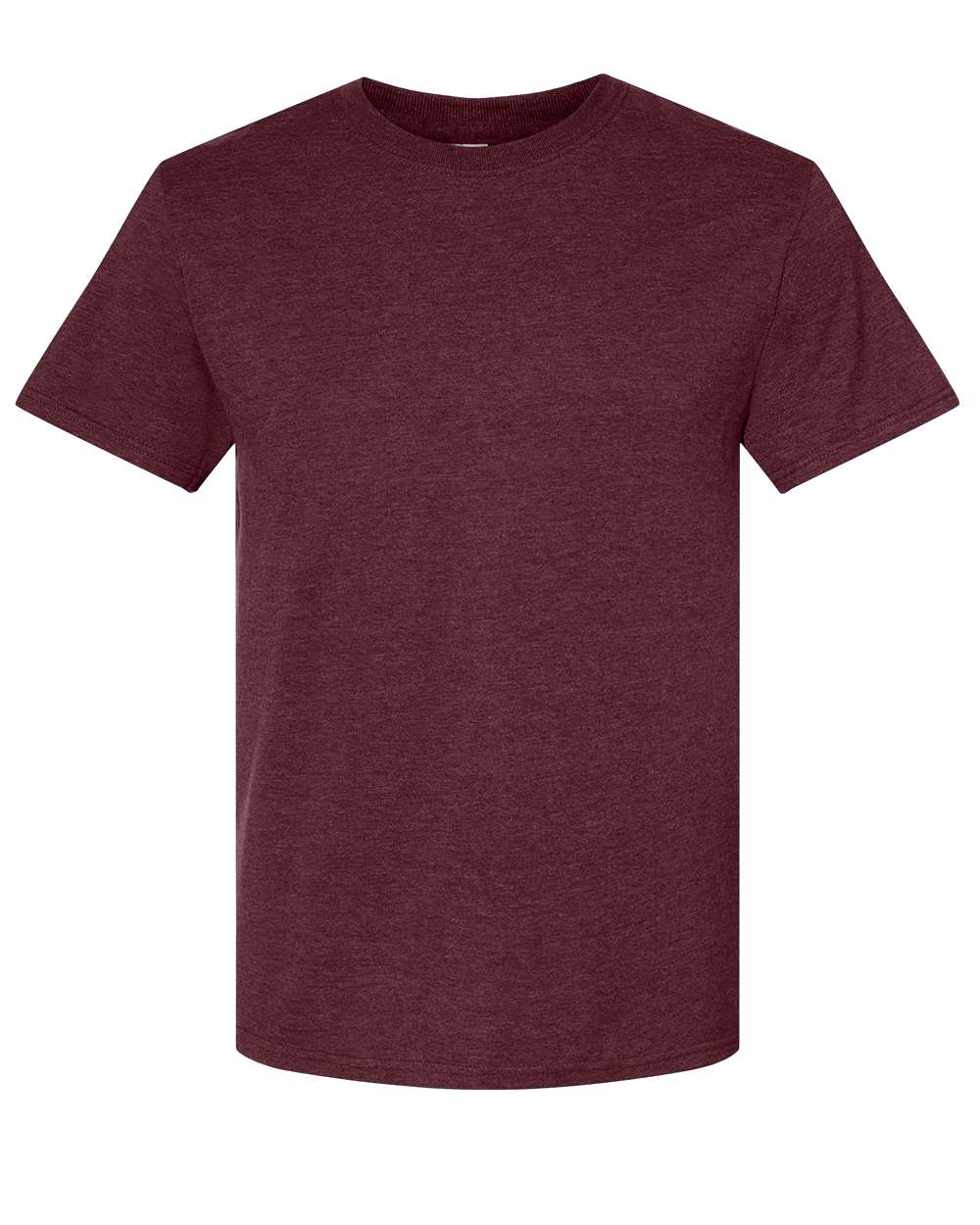 Premium Blend Ring-Spun T-Shirt - Front - B52035533 - Maroon Heather
