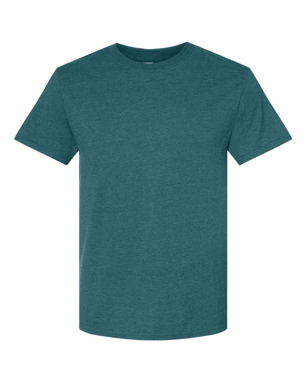Premium Blend Ring-Spun T-Shirt - Front - B52035973 - Digital Teal Heather