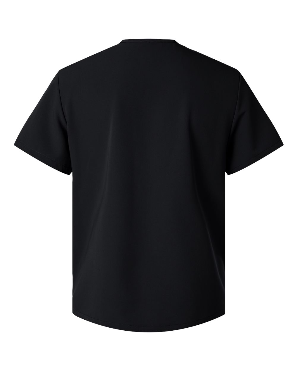 Men's Platt 3-Pocket Scrub V-Neck Top - Back - B00145502 - Black