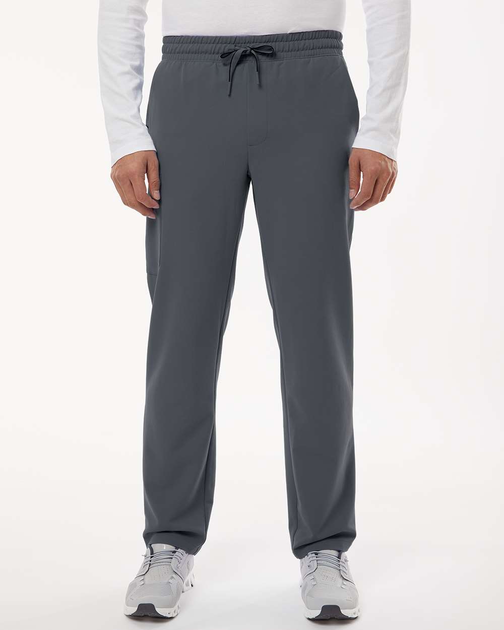Men's Rhodes Everyday Straight-Leg Scrub Pants - OnModelFront - B00245092 - Carbon Grey