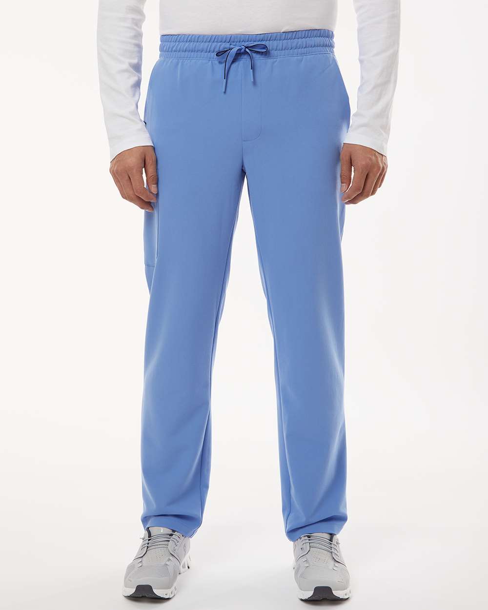 Men's Rhodes Everyday Straight-Leg Scrub Pants - OnModelFront - B00245252 - Ceil Blue
