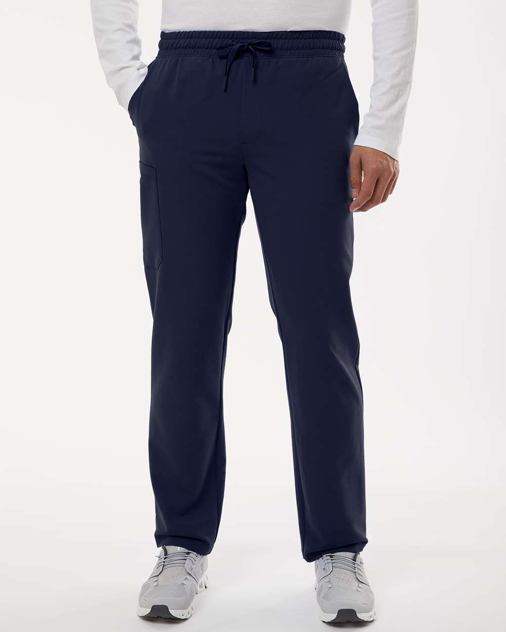 Men's Rhodes Everyday Straight-Leg Scrub Pants - OnModelFront - B00245652 - Midnight Navy