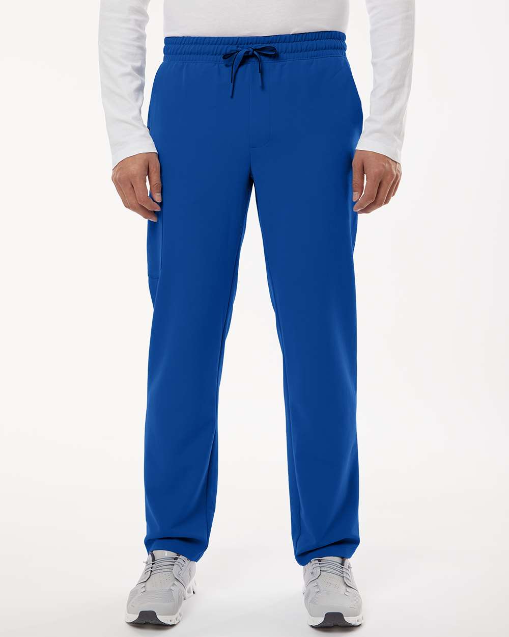 Men's Rhodes Everyday Straight-Leg Scrub Pants - OnModelFront - B00245752 - Royal Blue