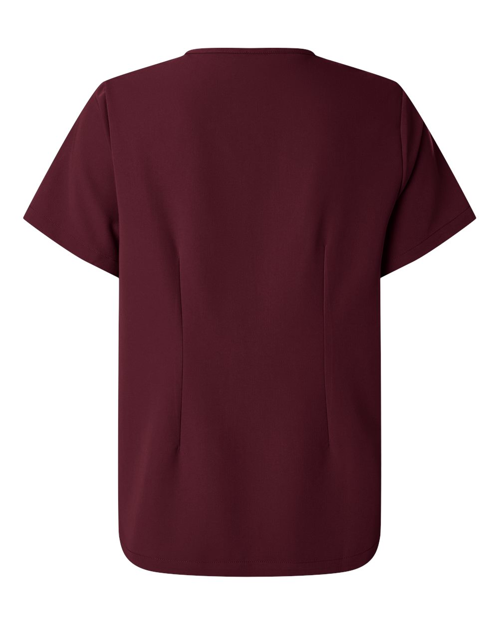 Women's Rhena Essential 1-Pocket Scrub V-Neck Top - Back - B00645521 - Burgundy