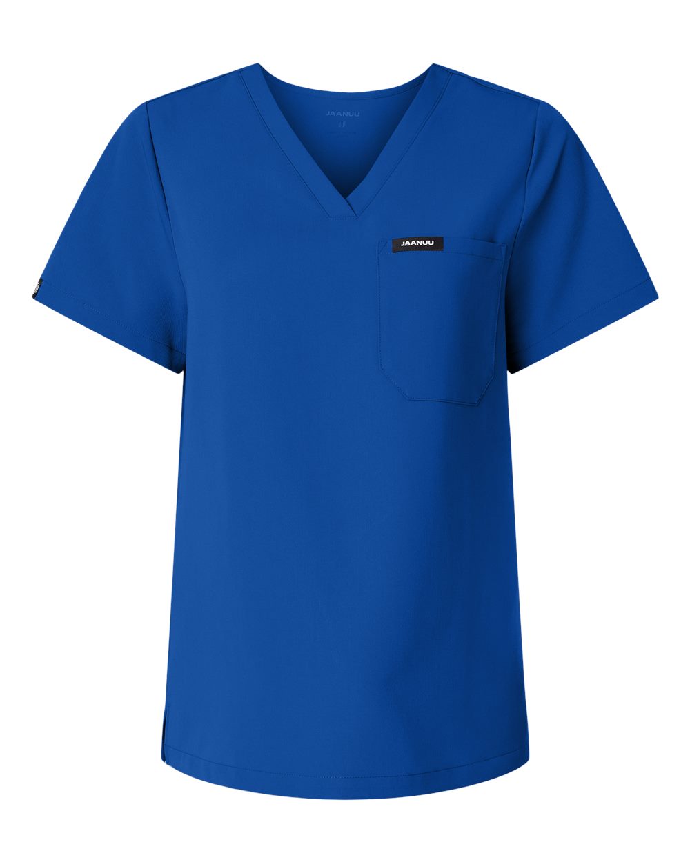 Women's Rhena Essential 1-Pocket Scrub V-Neck Top - Front - B00645751 - Royal Blue
