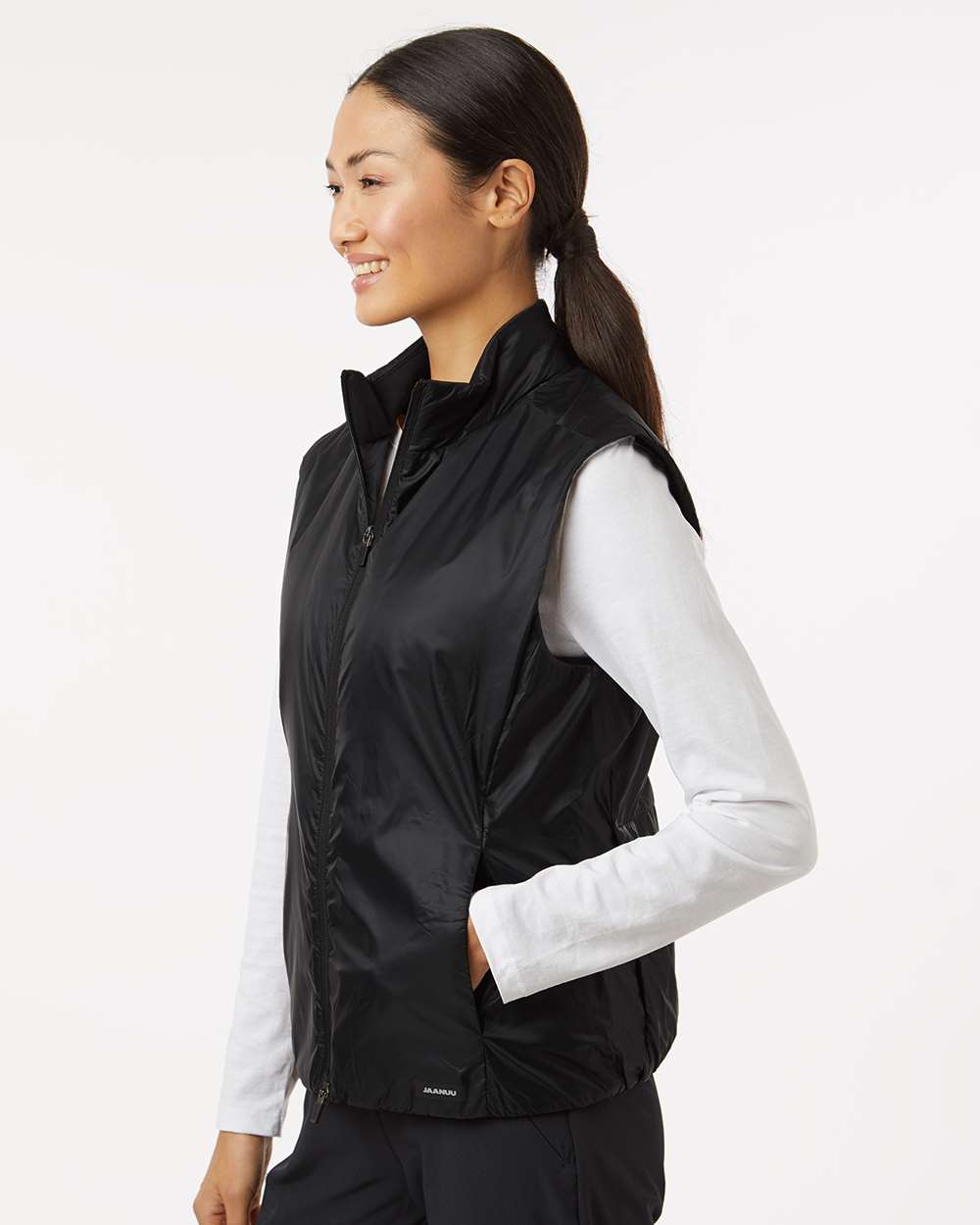 Women's Phantom Insulated Vest - OnModelSide - B01845501 - Black