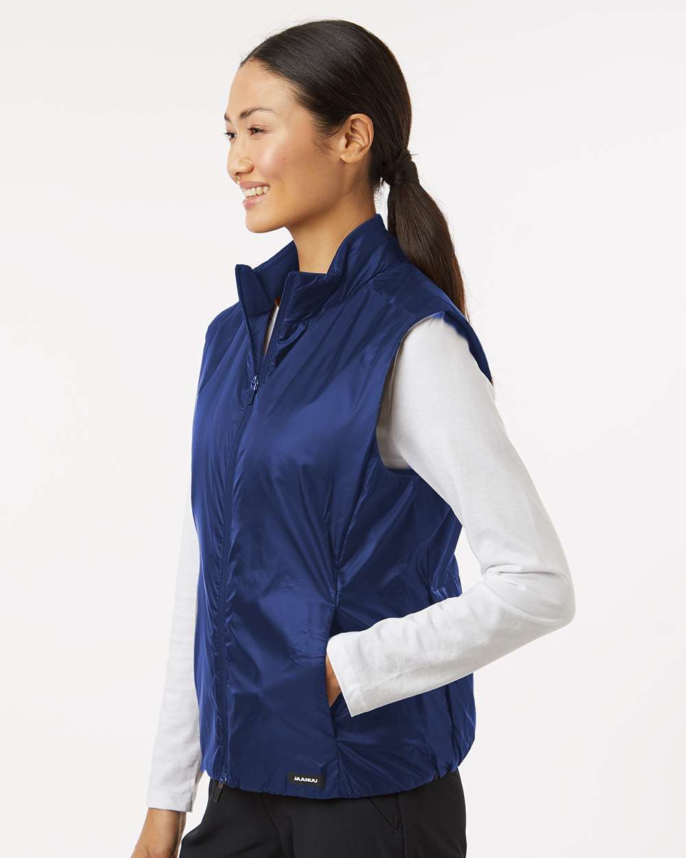 Women's Phantom Insulated Vest - OnModelSide - B01845651 - Navy Blue