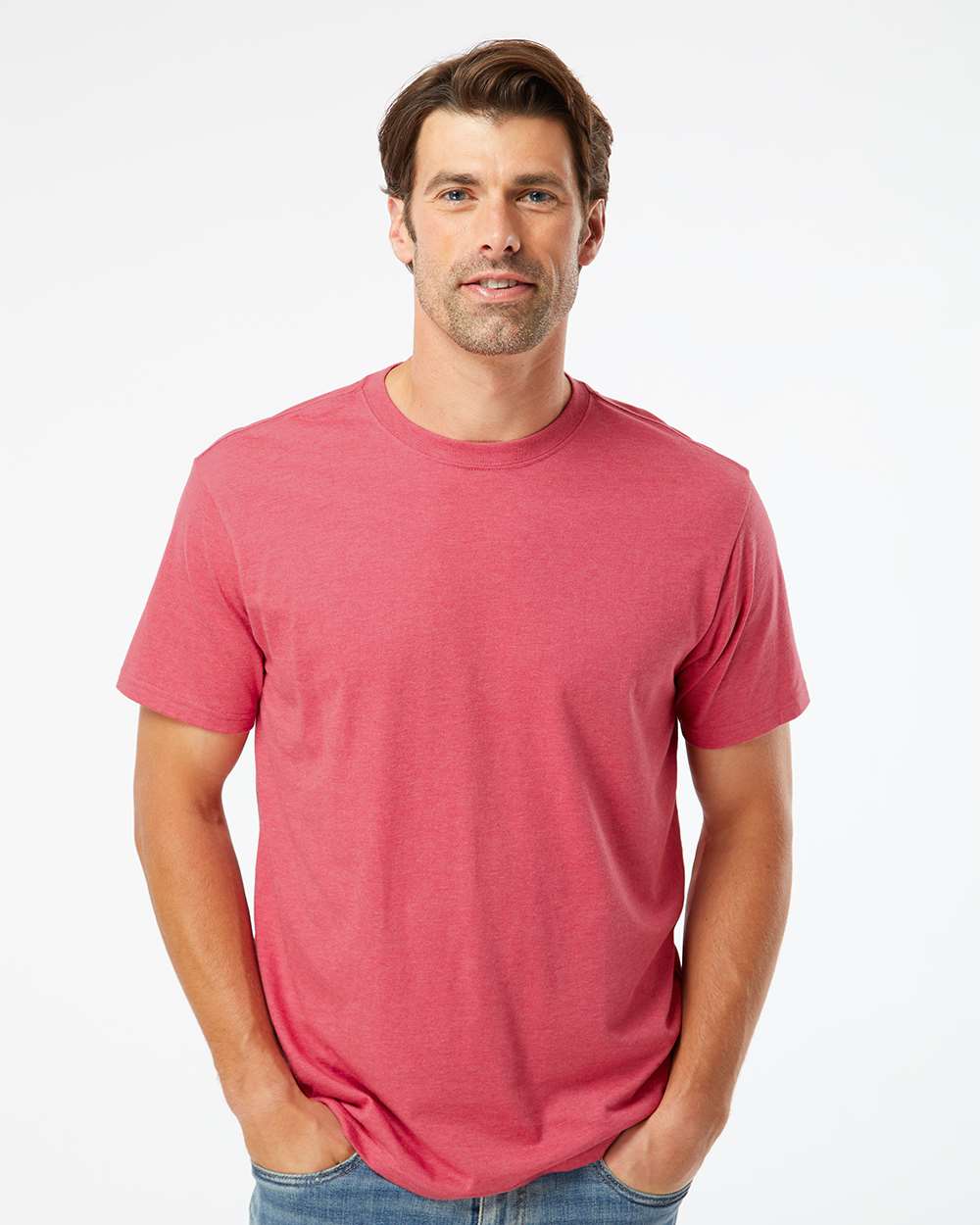Unisex RecycledSoft™ T-Shirt - OnModelFront - B10062133 - Red