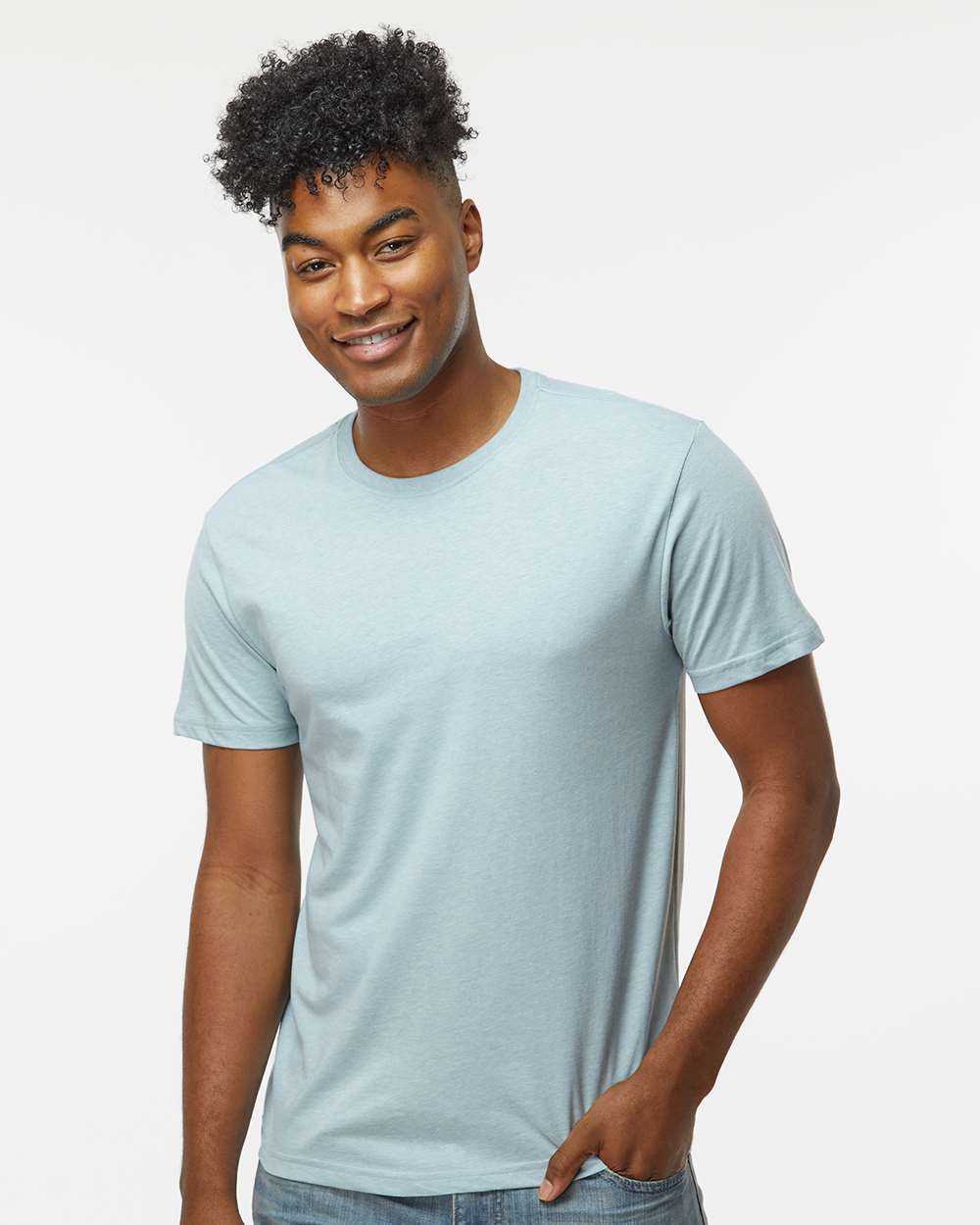 Unisex RecycledSoft™ T-Shirt - OnModelFront - B10062683 - Ice Blue