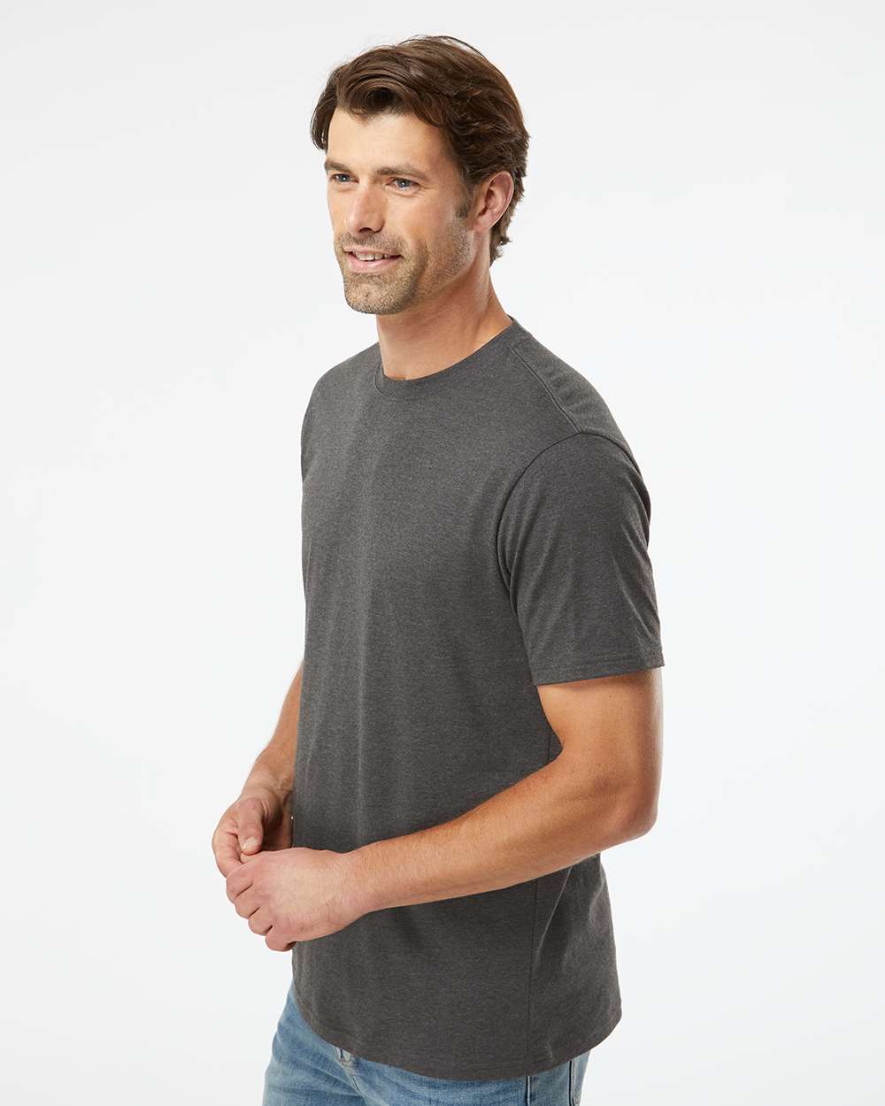 Unisex RecycledSoft™ T-Shirt - OnModelSide - B10062003 - Carbon
