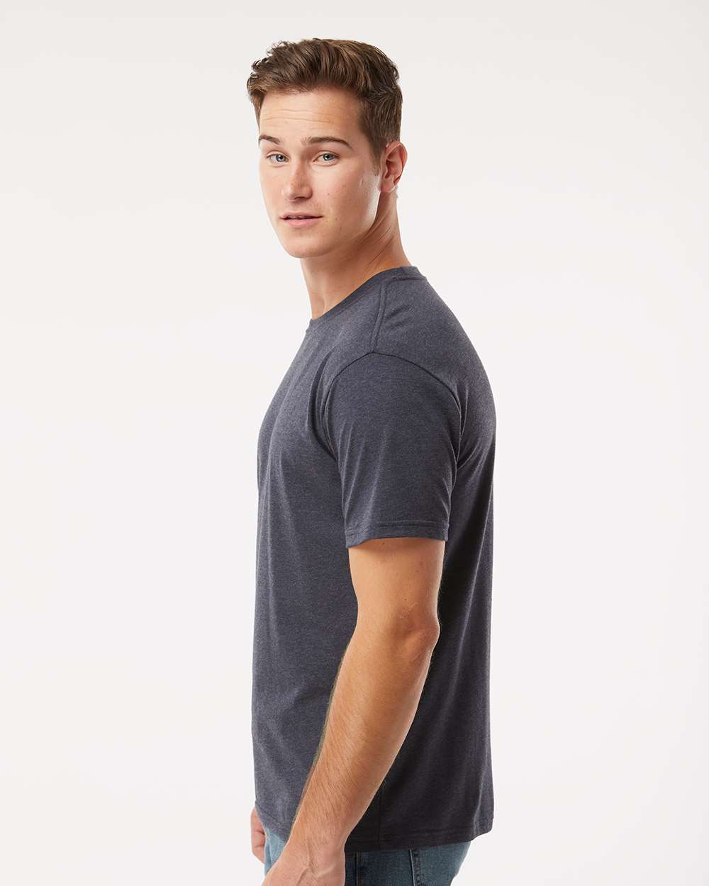 Unisex RecycledSoft™ T-Shirt - OnModelSide - B10062113 - Midnight Blue