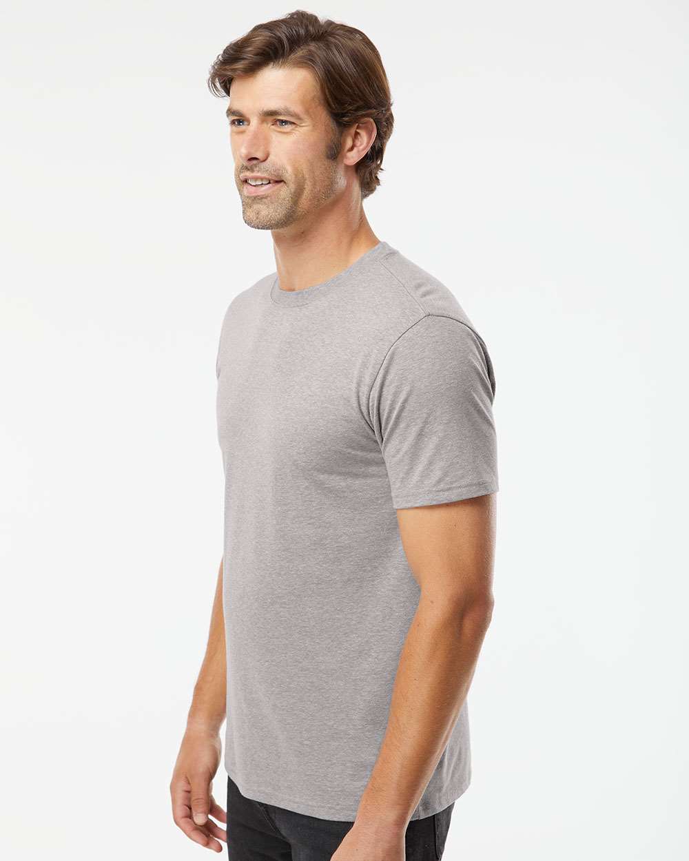 Unisex RecycledSoft™ T-Shirt - OnModelSide - B10062143 - Steel Grey