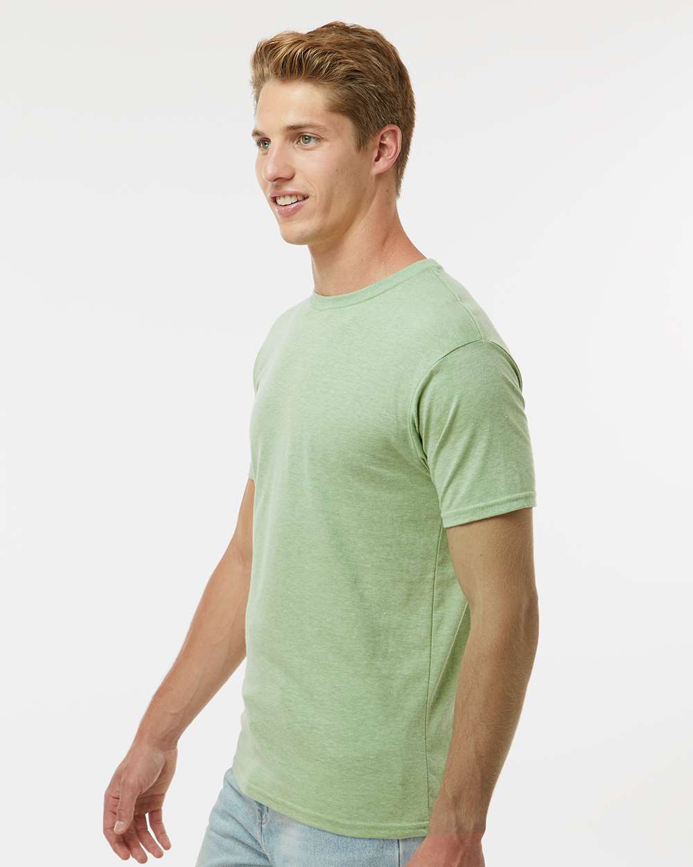 Unisex RecycledSoft™ T-Shirt - OnModelSide - B10062174 - Green Tea