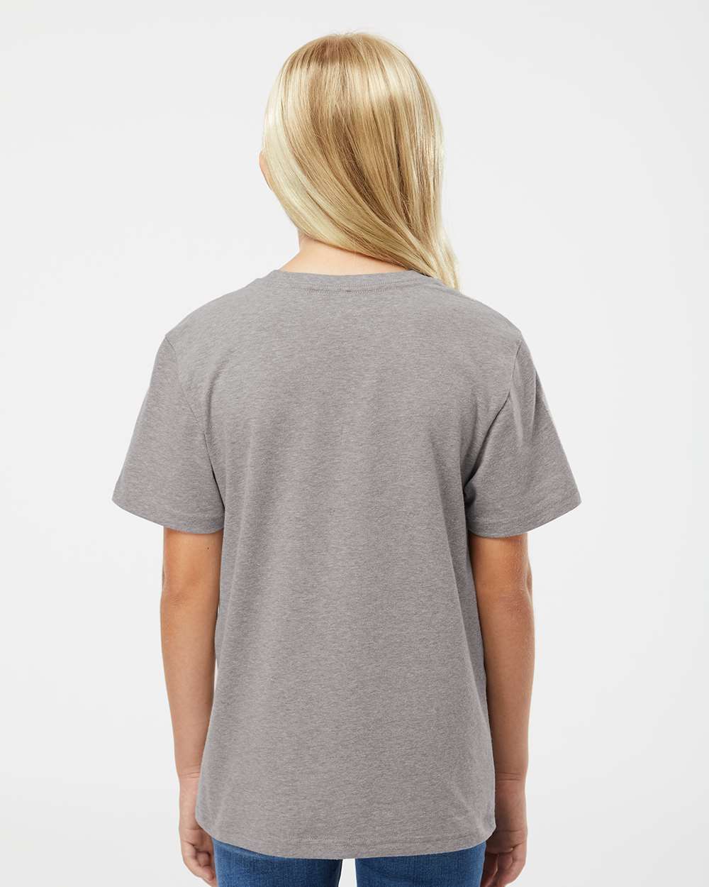 Youth RecycledSoft™ T-Shirt - OnModelBack - B10262112 - Steel Grey