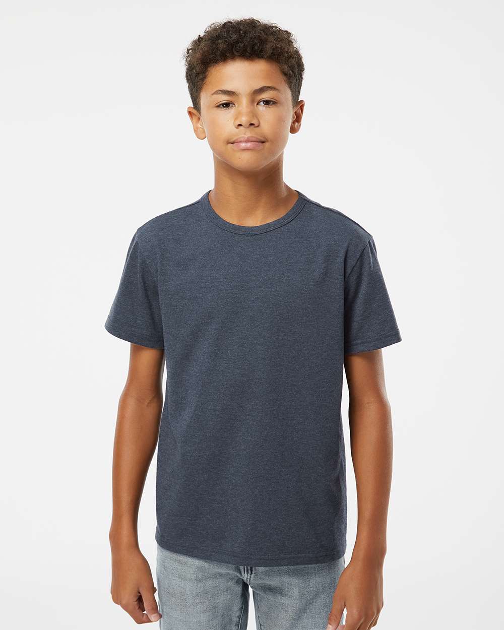 Youth RecycledSoft™ T-Shirt - OnModelFront - B10262102 - Midnight Blue