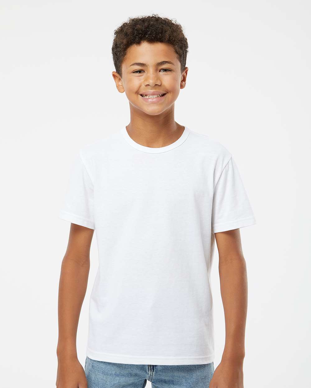 Youth RecycledSoft™ T-Shirt - OnModelFront - B10262122 - White