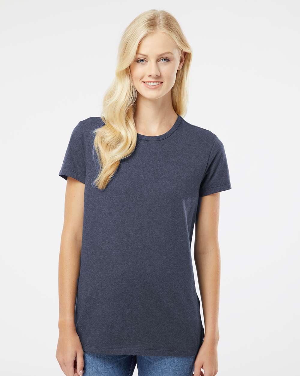 Women's RecycledSoft™ T-Shirt - OnModelFront - B10362103 - Midnight Blue