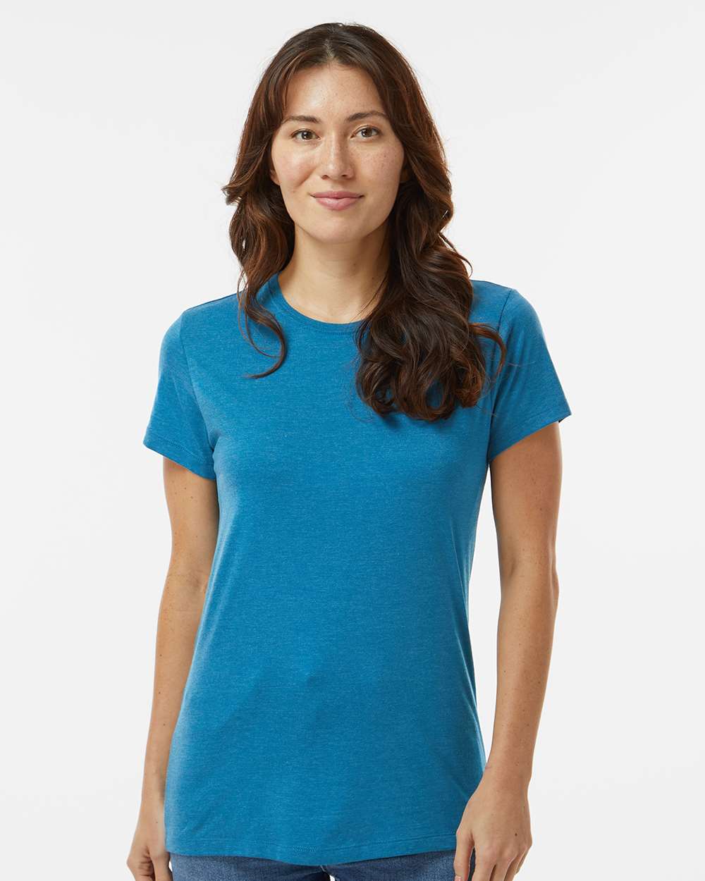 Women's RecycledSoft™ T-Shirt - OnModelFront - B10362253 - Breaker Blue