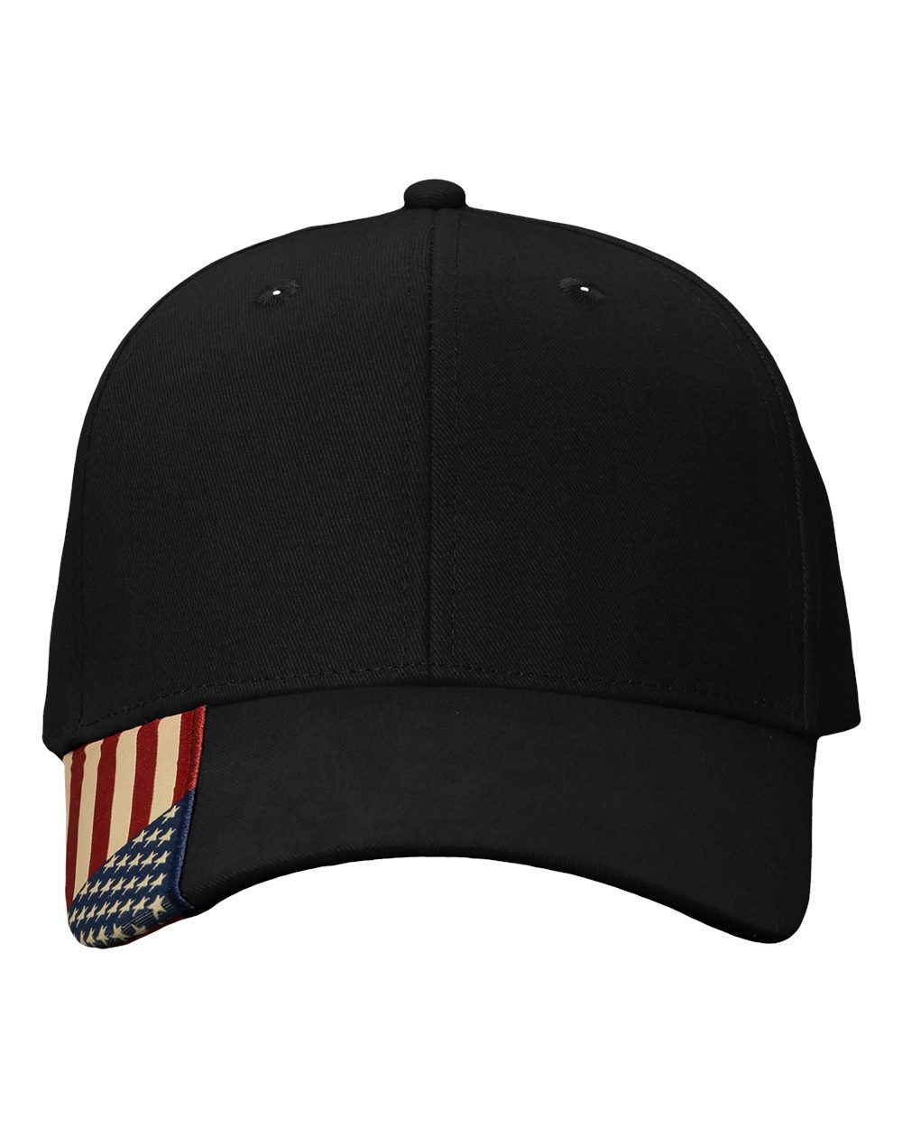 USA Flag Cap - Front - B30695500 - Black/ USA