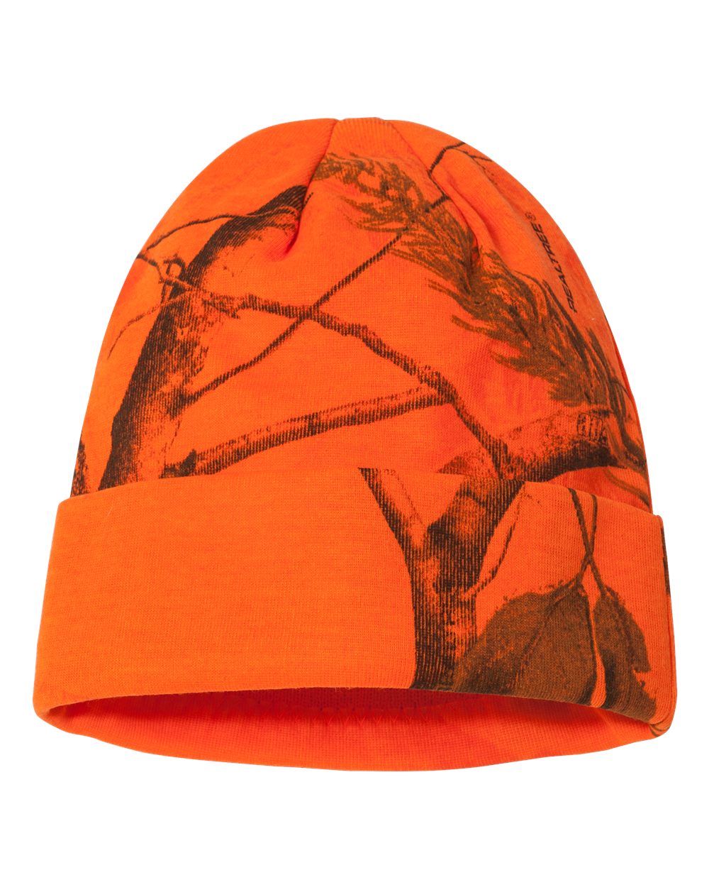 12" Licensed Camo Cuffed Beanie - Back - B85995660 - Blaze Realtree AP