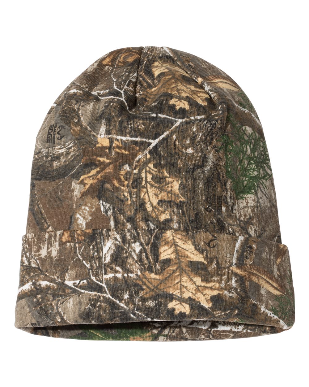12" Licensed Camo Cuffed Beanie - Front - B85995910 - Realtree Edge