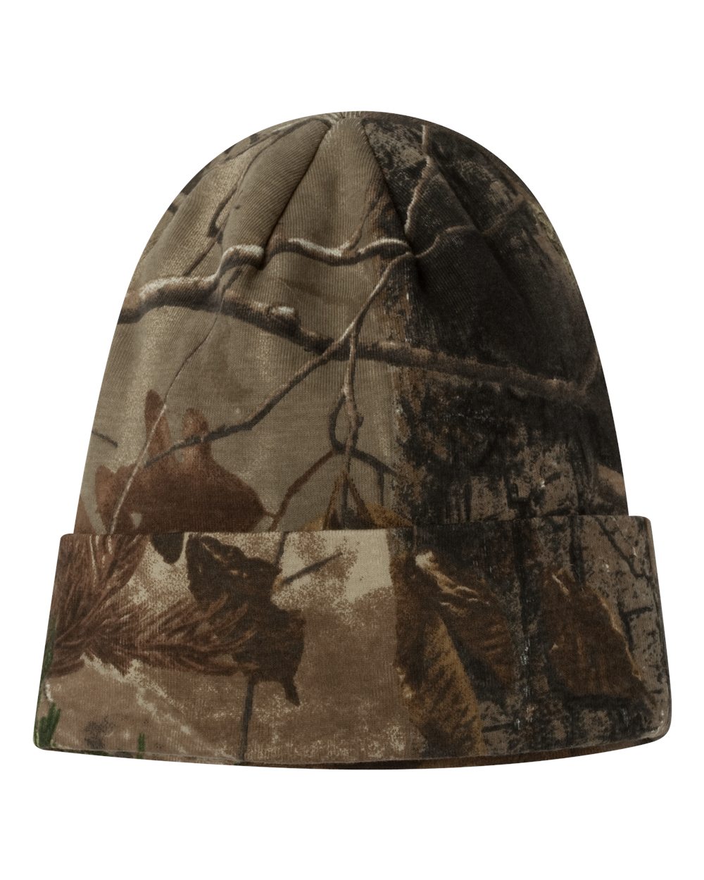 12" Licensed Camo Cuffed Beanie - Front - B85995980 - Realtree All Purpose