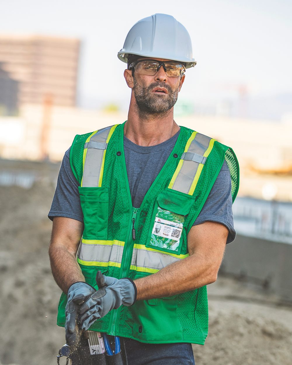 Unisex EV Series® Enhanced Visibility Multi-Pocket Mesh Vest - styleImage
