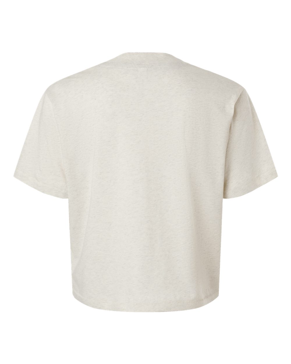 Women's Boxy Tee - Back - B06838243 - Natural Heather