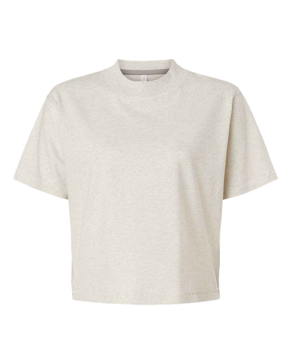 Women's Boxy Tee - Front - B06838243 - Natural Heather