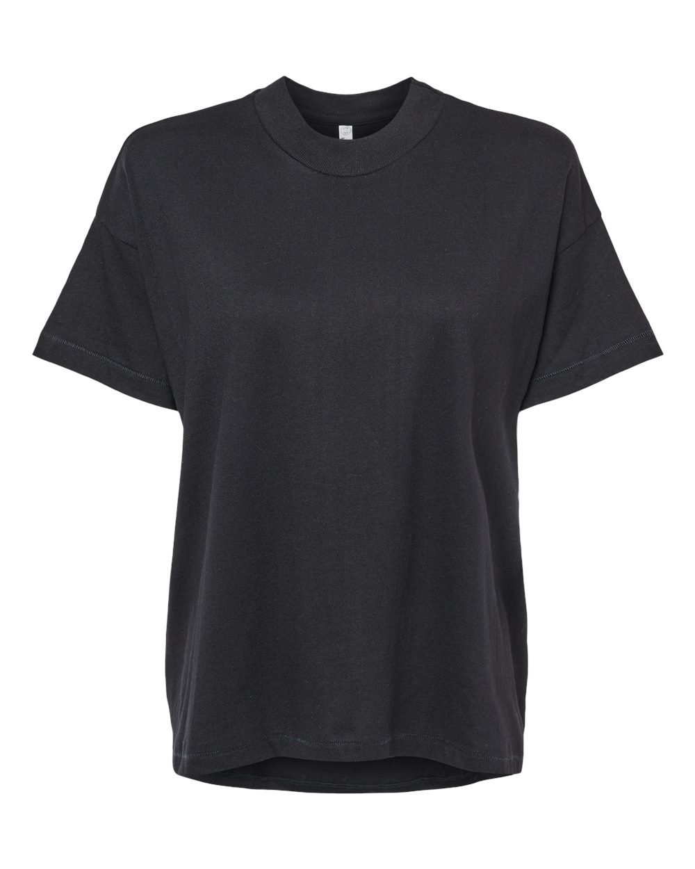 Women's Hi-Lo Tee - Front - B06938503 - Black