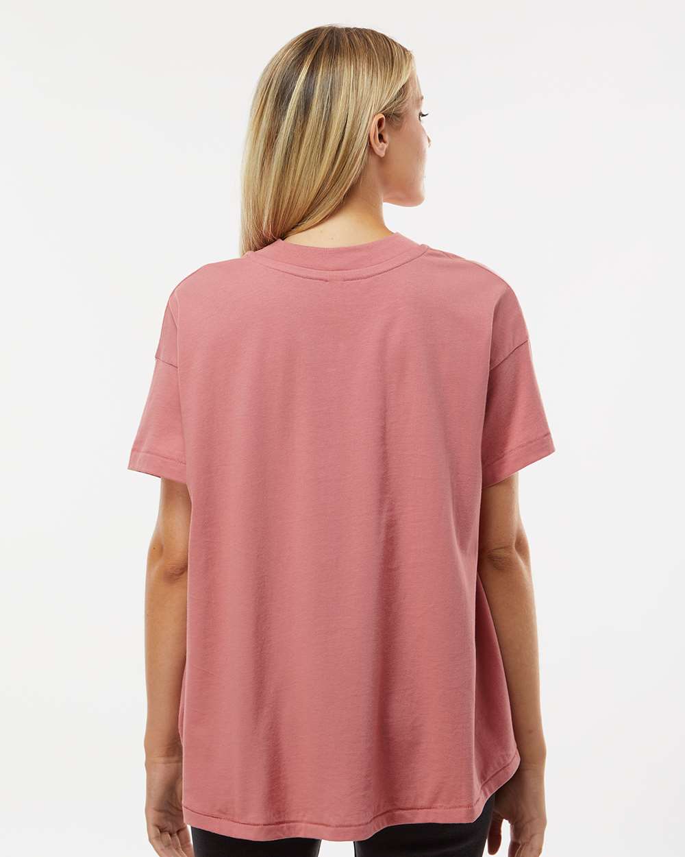 Women's Hi-Lo Tee - OnModelBack - B06938273 - Mauvelous